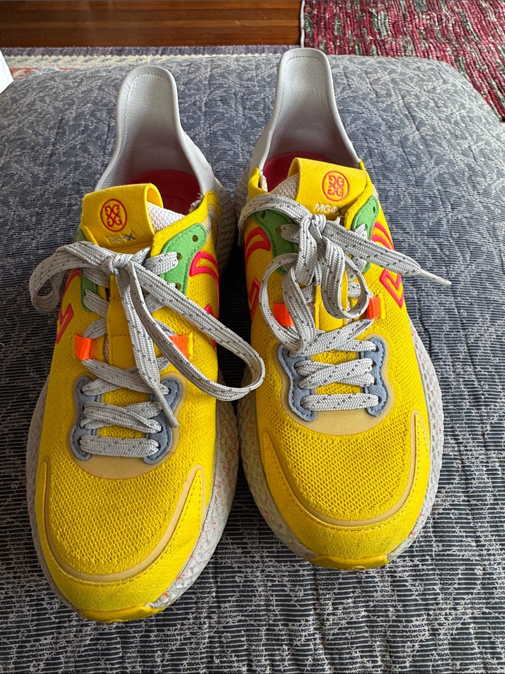 Womens G4 Yellow Fashion Sneakers - MG4x2 Golf Cross Trainer Running Shoe
